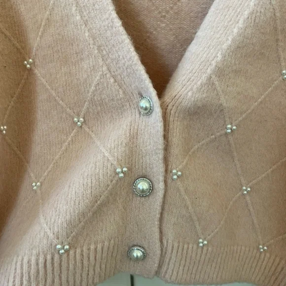 2 Piece Cardigan & Knit Top ❤️ - Wool Blend - Small - Picture 7 of 8